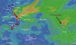 Bão Kalmaegi vào Biển Đông sẽ tăng cấp nhanh